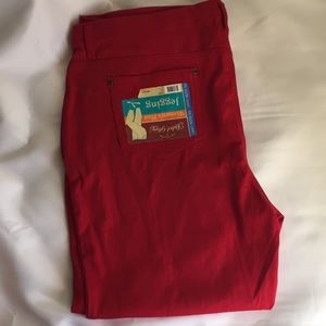 Faded Glory FG Leggings red women's plus 3X NWT